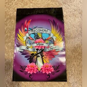 10x13.5“ polymailer with 1.5” adhesive fold over “Recovery Tattoo Mailer” set 10